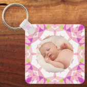 ソフトパかわいらしステルカスタムズ写真マザーズデイムーム キーホルダー (正面)