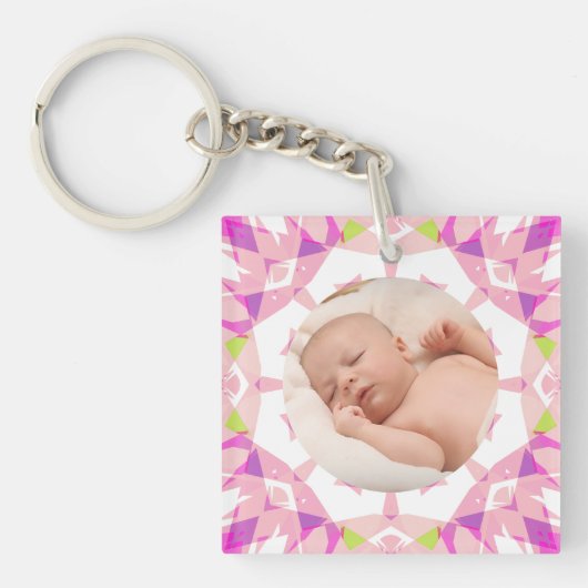 ソフトパかわいらしステルカスタムズ写真 キーホルダー (正面)