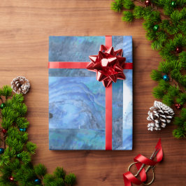 ソフトパウアブルー ラッピングペーパー