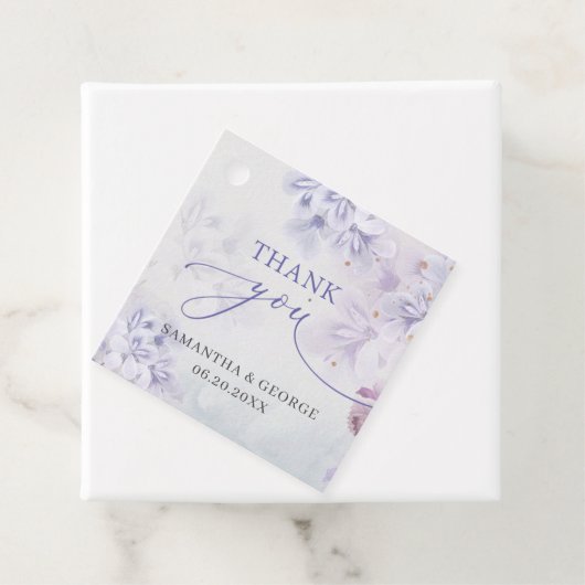 ソフトパエレガントステルパープル春の花ズ結婚ーズ フェイバータグ (インサイチュ)