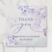 ソフトパエレガントステルパープル春の花ズ結婚ーズ フェイバータグ (裏面)