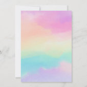 ソフトパエレガントステルピンクボウスウィート16誕生日 招待状 (裏面)