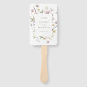 ソフトパエレガントステルワイルドフラワーのタイムラ結婚イン ハンドファン (正面)