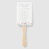 ソフトパエレガントステルワイルドフラワーのタイムラ結婚イン ハンドファン (裏面)