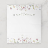 ソフトパエレガントステルワイルドフラワーボタニッ結婚クス プレイスカード (外部開封)