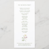 ソフトパエレガントステルワイルドフラワーボタニッ結婚クス プログラム (裏面)