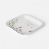 ソフトパエレガントステルワイルドフラワーボタニッ結婚クス ペーパープレート (傾斜あり)