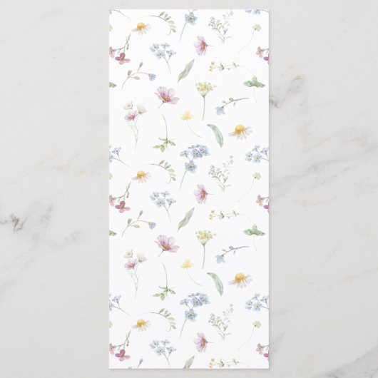 ソフトパエレガントステルワイルドフラワーボタニッ結婚クス メニュー (裏面)