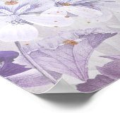 ソフトパエレガントステル紫ボホの無詰め式 ポスター (角)