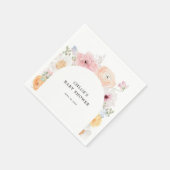 ソフトパカラフルステルフローラアーチ スタンダードカクテルナプキン (角)