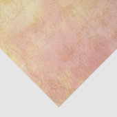 ソフトパステルとヴィンテージスタイル金ゴールド花 薄葉紙 (詳細)