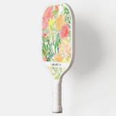 ソフトパステルと地上トーンフローラ園 ピックルボールラケット (左)