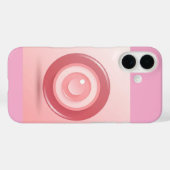 ソフトパステルなミニマリスト ピンクの邪眼アイコン Case-Mate iPhoneケース (裏面 (横))