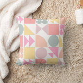 ソフトパステルのかわいい幾何学模様 クッション (ブランケット)
