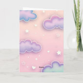 ソフトパステルのよくはしゃぐ背景 カード (裏面)