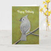 ソフトパステルのタフトタイトマウス カード (黄色い花)