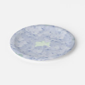 ソフトパステルアジサイ紙プレート ペーパープレート (アングル)