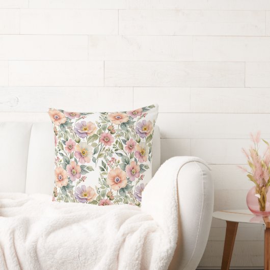 ソフトパステルウィンドフラワースプレー クッション (ソファ)
