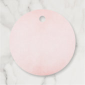 ソフトパステルエレファントベビーシャワーメッセージカード フェイバータグ (裏面)