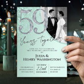 ソフトパステルカラーの59回目の結婚記念日 招待状