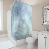 ソフトパステルカラー幾何学抽象芸術 シャワーカーテン (インサイチュ)