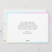 ソフトパステルキュート2025風船  ハッピーニューイヤー シーズンカード (裏面)