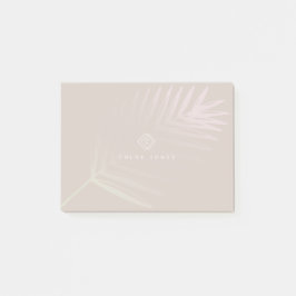 ソフトパステルグラディエントパームブランチトロピカルモノグラム ポストイット