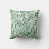 ソフトパステルグリーンモザイク クッション (裏面)