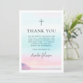 ソフトパステルサンライズ葬儀悔やみや弔慰 サンキューカード (スタンド正面)