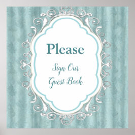 ソフトパステルシェードオブセージグリーン ポスター