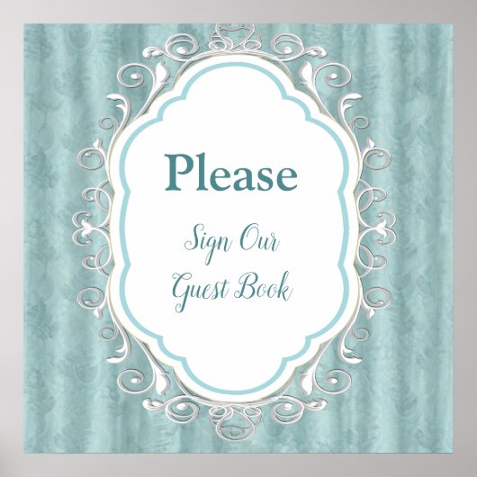 ソフトパステルシェードオブセージグリーン ポスター (正面)