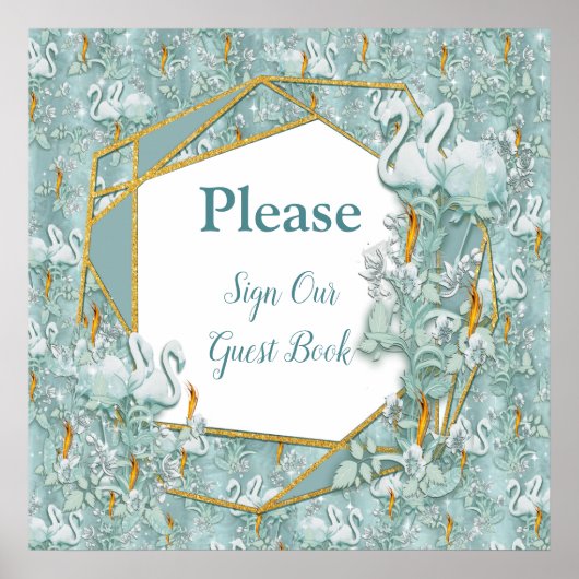 ソフトパステルシェードオブセージグリーン ポスター (正面)