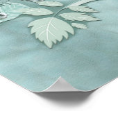 ソフトパステルシェードオブセージグリーン ポスター (角)