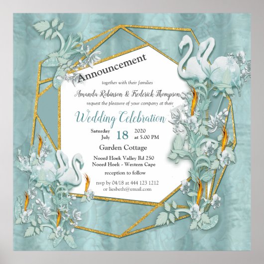 ソフトパステルシェードオブセージグリーン ポスター (正面)