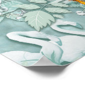 ソフトパステルシェードオブセージグリーン ポスター (角)