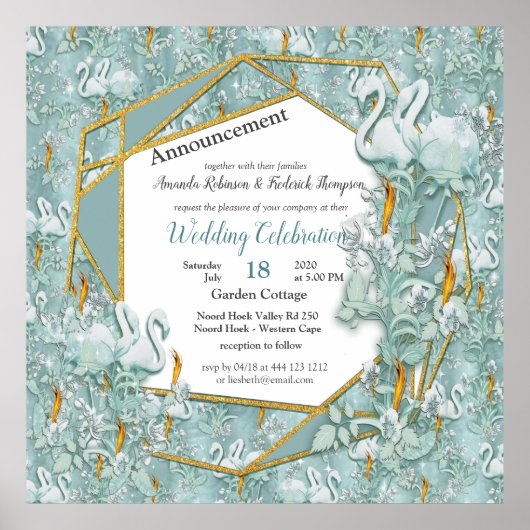 ソフトパステルシェードオブセージグリーン ポスター (正面)