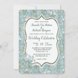 ソフトパステルシェードオブセージグリーン 招待状