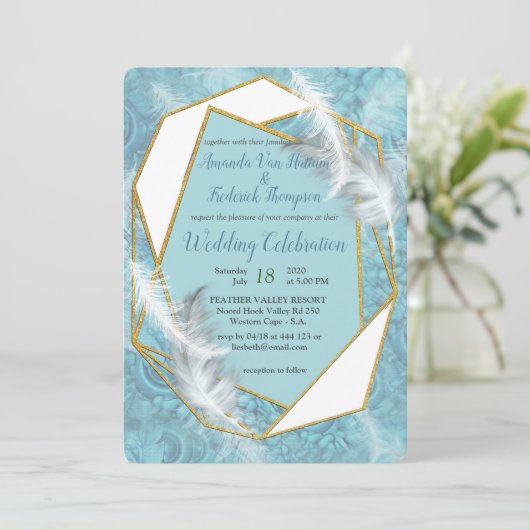 ソフトパステルシェードオブセージグリーン 招待状 (スタンド正面)