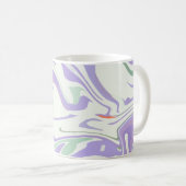 ソフトパステルスワール コーヒーマグカップ (正面右)