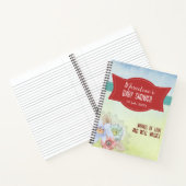 ソフトパステルズウォーターカラーフローリーベビーシャワー ノートブック (内部)