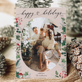 ソフトパステルズピンクグリーンシンプル写真 シーズンカード