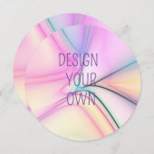 ソフトパステルデザインユアオウン招待状 招待状 (正面/裏面)