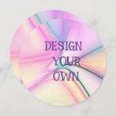 ソフトパステルデザインユアオウン招待状 招待状 (正面/裏面)