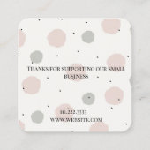 ソフトパステルバラスイート  スクエア名刺 (裏面)