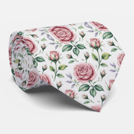 ソフトパステルバラパターン ネクタイ