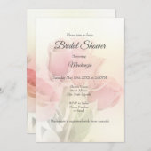 ソフトパステルバラ2 招待状 (正面/裏面)