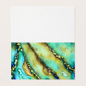 ソフトパステルパウアシェルカラー液体アルコールインク移動 名刺 (外部フラット)