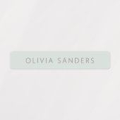 ソフトパステルパーソナライズされたスクール名ラベル ラベル (デザイン1)