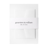 ソフトパステルパープルミニマル結婚ズ 招待状ベリーバンド (正面例)