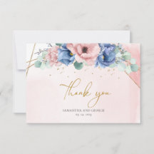 ソフトパステルピンクの埃っぽいブルーの金ゴールド結婚フレーム